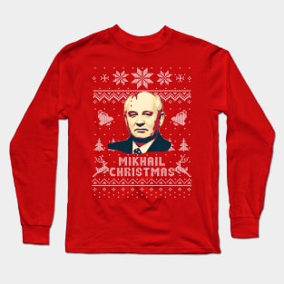 Mikhail Gorbachev Merry Christmas Long Sleeve T-Shirt